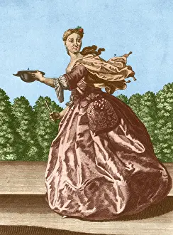 Wife Prints: Barber-Surgeon's Wife, 18th Century