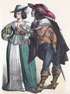 2015 Prints: Baroque Fashion, German Nobility, 17th Century