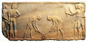 Sport Prints: Bas Relief, Keret zein AKA Hockey, 600 BC