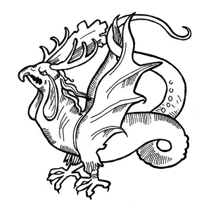Folklore Prints: Basilisk, Legendary Creature