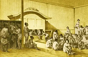 Tradition Prints: Bath House, Japan