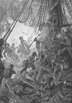 Warfare Prints: Battle of Flamborough Head, 1779