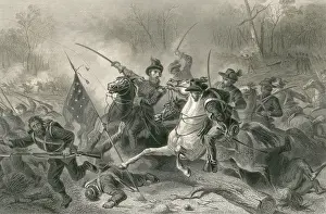 Charge Prints: Battle of Shiloh, Charge of General Grant, 1862