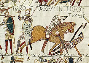 Bayeux Tapestry, Death of Harold