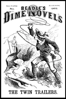 Cowboys, American West Prints: Beadle's Dime Novels, 'The Twin Trailers'
