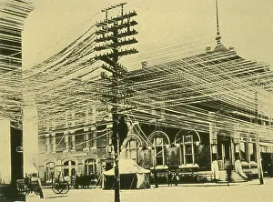 Electrical Prints: Bell Telephone System Wires, 1900