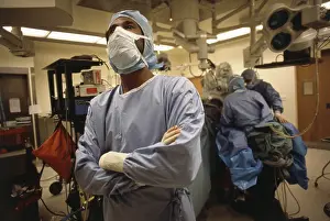 Neurosurgery Prints: Ben Carson, Neurosurgeon, 1980s