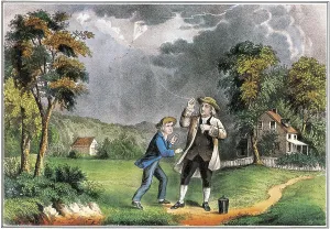 Benjamin Prints: Benjamin Franklin, Kite Experiment