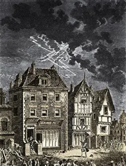 Benjamin Prints: Benjamin Franklin, Lightning Rod