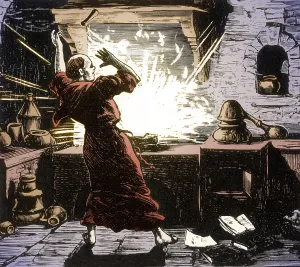 Order Prints: Berthold Schwarz, German Alchemist