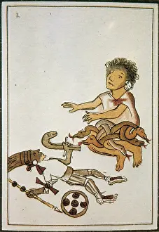 Icon Prints: Birth if Huitzilopochtli, 16th century