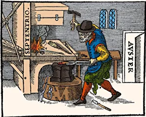Smith Prints: Blacksmith, De Magnete, 1600
