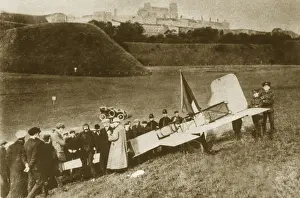 Aircraft Prints: Bleriot Lands In England, 1909