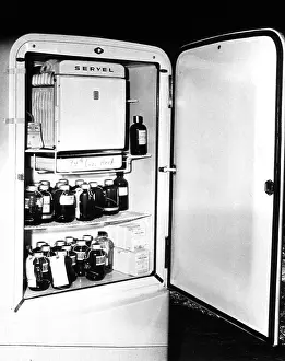 Hospital Prints: Blood Storage Refrigerator, 1940's