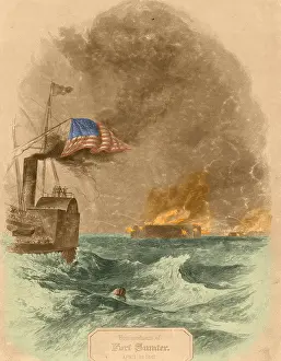 Force Prints: Bombardment of Fort Sumter, Charleston, 1861