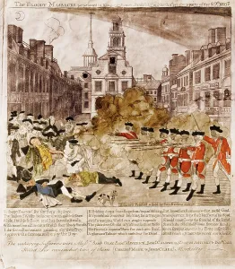 Massachusetts Prints: Boston Massacre, 1770