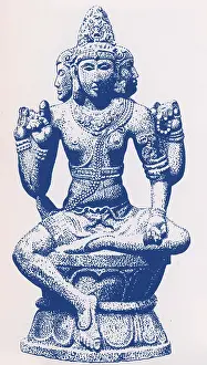 Statues Prints: Brahma, Hindu God