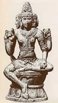 Statues Prints: Brahma, Hindu God