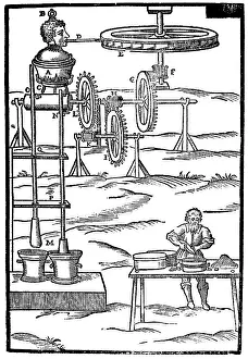 Engineering Prints: Branca Invention, Steam Blower, 1629