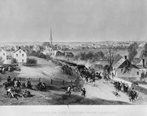 Wounded Prints: British Retreat from Concord, 1775