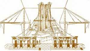 Bridge Prints: Brooklyn Bridge Diagram