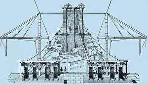 Bridge Prints: Brooklyn Bridge Diagram
