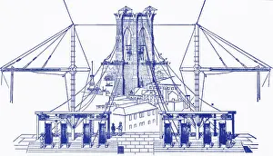 Bridge Prints: Brooklyn Bridge Diagram