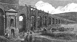 Roman Prints: Building Roman Aqueduct