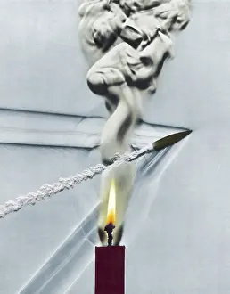 Shot Prints: Bullet Shot Through Candle Flame