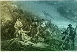Continental Prints: Bunker Hill, Death of General Warren, 1775