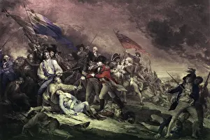 British History Prints: Bunker Hill, Death of General Warren, 1775