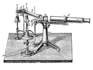 Forensics Prints: Bunsen-Kirchhoff Spectroscopic Apparatus, 1869