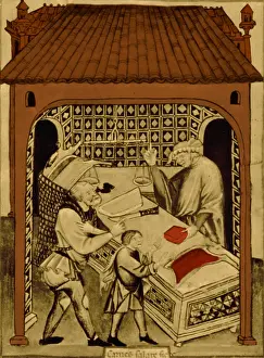 Middle Prints: Butcher, Medieval Tradesman