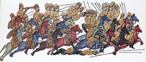 Byzantine Cavalrymen Rout Bulgarians, 14th Century