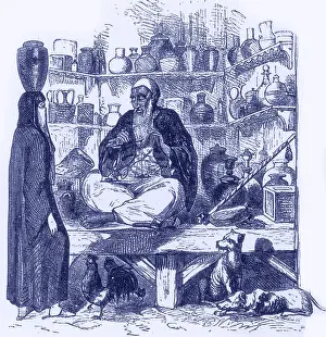 Market Prints: A Cairo street trader displays his wares