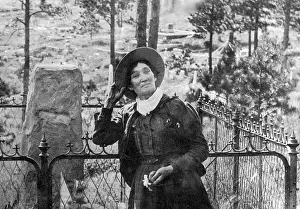 Mount Prints: Calamity Jane At Wild Bill Hickok's Grave, 1903