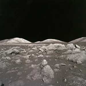 Rock Prints: Camelot Crater on Moon, Apollo 17 Mission