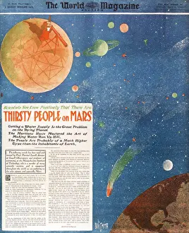Astronomy Prints: Canals on Mars, 1906