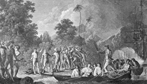Native Prints: Captain James Cook, English Explorer