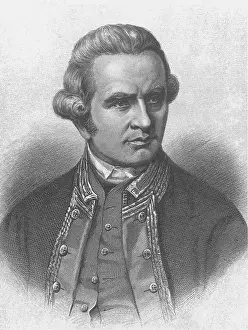 English Prints: Captain James Cook, English Explorer