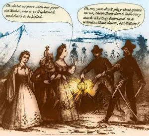 Dressed Prints: Capture of Jefferson Davis, 1865