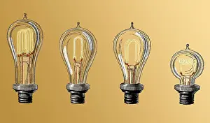 Coiled Prints: Carbon Filament Light Bulbs, 19th Century