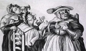Liquor Prints: Caricature of Three Alcoholics, 1773