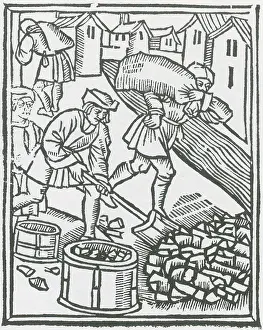 Order Prints: Charcoal Burners, Medieval Tradesmen