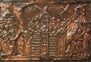 World Cultures Prints: Charlemagne Besieging A City