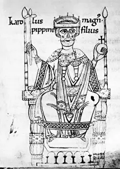 Carolingian Prints: Charlemagne, First Holy Roman Emperor