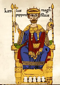 Roman Prints: Charlemagne, First Holy Roman Emperor