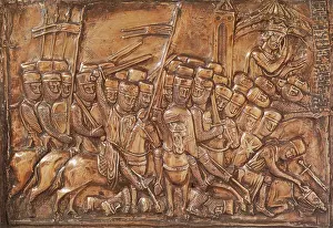 Carolingian Prints: Charlemagne Leading His Knights