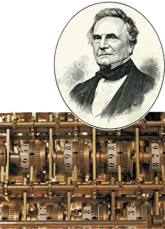 Engine Prints: Charles Babbage, English Computer Scientist