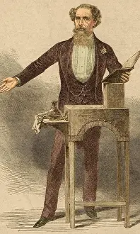 Novelist Prints: Charles Dickens, English Author